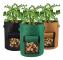 Set med tre 10-gallons potatisodlingspåsar. Non-woven tyg. Med lucka och handtag. för odling av potatis, morötter, jordgubbar, tomater och...