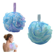 Set med 2 dusch- och badsvampar för skonsam exfoliering