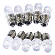 10 st E10 12V Spot LED-lampor Varmvit
