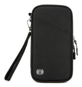 RFID-Blockerande Resepassplånbok och Dokumentorganisatör Black Black