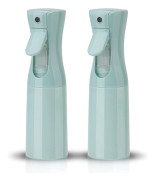200 ml Continuous Spray Bottle (2-Pack Blue), Hair Spray Bottle, Fine Mist Water Spray Bottle for Salons, Hairdressing, Plants, Skincare, Cleaning