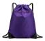 Drawstring Bag with Zipper Pocket, Waterproof Drawstring Backpack, for Sports, Gym, Swimming, Travel, School, Beach Holiday Purple