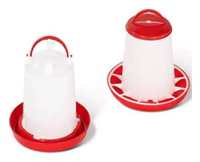 3KG Foderautomat och 3L Vattenautomat Set för Kycklingar och Fjäderfä