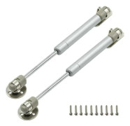 Gasfjäder - Softclose Dörrbeslag - 100N - stål - silver - Teleskopisk skåpdörrsgasfjäder - Hydrauliskt stöd