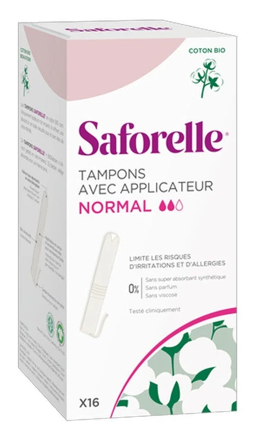 Saforelle Cotton Protect Swabs med applikatorer Normal x16
