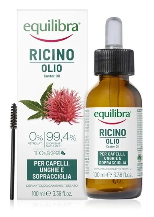 Equilibra Ricinolja för hattar, naglar och ögonbryn 100 ml