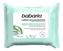 Babaria Aloe Vera ansiktsrengöringsservetter 25 enheter