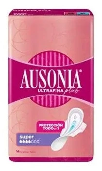 Ausonia Ultrafine Plus Super Ali Absorbenter 14 U