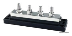 Kraftig samlingsskena Techno med transparent lock 4x10