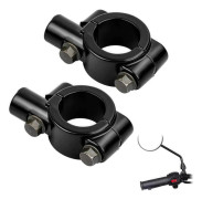 Cykelstyrfäste, 22/10 mm, svart - tvådelat set
