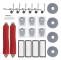 24-delars tillbehörssats reservdelar för Roborock QV 35A QV 35S QR 598 QR 798 dammsugare 2 huvudborstar 4 moppar 6 sidoborstar 4 HEPA-filter 6 påsar