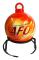 Brandbekämpningsboll, 1,3 kg, 15 cm diameter, automatisk aktivering vid 70°C, ljudnivå ≤150 dB, släcker bränder på 3 sekunder