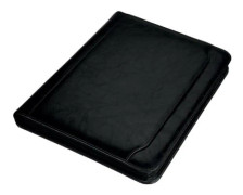 Jüscha 30065, A4, Q-ring, Förvaring, Konstläder, Svart, Mätt