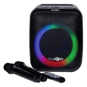 MadBoy TOTAL S batteridriven karaokenhet med trådlösa mikrofoner
