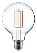 Airam LED G95 -lampa, E27, 3000K, 470lm, klarglas