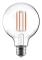 Airam LED G95 -lampa, E27, 3000K, 470lm, klarglas