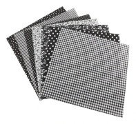 7 st 25x25 cm bomullstyg DIY blandad rutig förskuren sängkläder quilt kvartsbunt