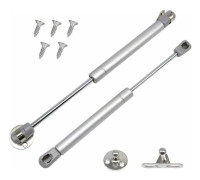 Set of 2 Gas Springs, 60N/6 kg Furniture Spring Gas Strut, Soft Close Hinge, Hydraulic Spring Cabinet Spring for Kitchen Cabinets (2, 60N)