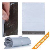 Foil Bags 400X560Mm 100Pcs – Waterproof and Durable | Self-Adhesive Closure | White LDPE