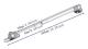 2 PCS 100N Gas Springs Furniture Hydraulic Spring Gas Strut Pneumatic Arm Compatible Lift Door Cabinet Kitchen Furniture Wardrobe Bedroom