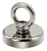 Superstark neodymmagnet / fiskemagnet Silver 42 mm 42 mm 42 mm
