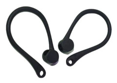 Silikonöronkrokar för Apple AirPods 1/2/Pro, säker passform, anti-förlust, svart