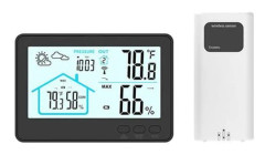 Väderstation Termometer Hygrometer - Bakgrundsbelyst skärm - Larm - Flera färger