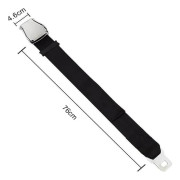 Flygplansbältesförlängare Justerbar Flygplansbältesförlängning 25-76CM Svart
