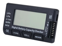Digital Battery Capacity Checker Voltage Tester Detektor för LiPo Li ion Livslängd NiMH/NiCd batteri