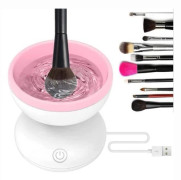 Borstrengörare - Mini Automatisk USB-rengörare - Rosa - Kraftfull - Effektiv Rengöring