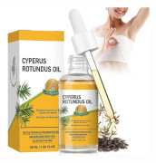 Cyperus Rotundus-olja för hårborttagning, Cyperus Rotundus-olja med nyponolja, Cyperus Rotundus-olja hjälper till att minska oönskat hår för kroppen, 30 ml