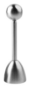 Stainless Steel Egg Topper - Easy & Smooth Egg Opening Silver silver