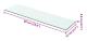 vidaXL Hyllplan glas genomskinlig 60x12 cm