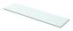 vidaXL Hyllplan glas genomskinlig 60x12 cm