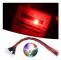50 pcs 12V Pre-wired Round Head LED Light Bead 5mm Multi-color Fast Flashing