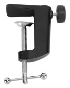 Svart Aluminium C-Klämma Skrivbordslampfäste 2.4 Tum 61mm