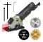 Mini cirkelsåg - Handhållen kompakt såg - 580W motor - 3500 rpm - 85 mm klinga - 28,5 mm max sågdjup - Laserguide - Svart/grön