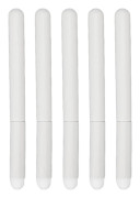 5 st läppborste med runt huvud, bekväm sminkverktygssats i konstfiber för läppstift