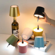 Rechargeable Bottle Lampshade with LED and 3 Color Modes -