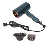 Hair Dryer Foldable Design Fast Drying Powerful Airflow Intelligent Control Ergonomic Portable Hair Dryer US Plug 110V 1200W
