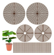 4-delat set med krukskyddsgaller med 40 ankare (52x30 cm)