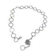 Mode ihålig kropps midjekedja för kvinnor smycken tillbehör fest I5Q8 Silvery 1pcs