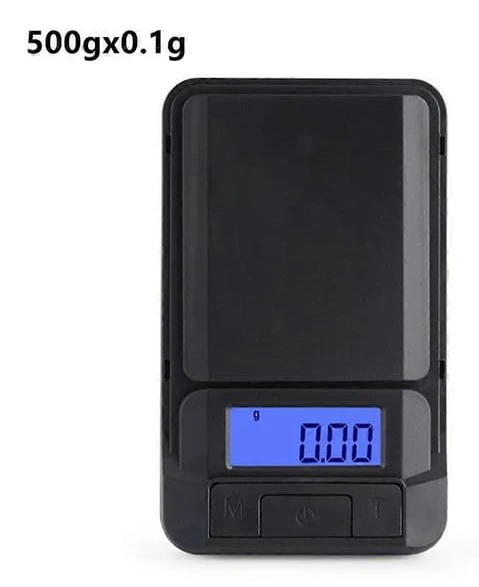 200gx0.01g/500gx0.1g Digital Fickvåg Bärbar Högprecision Minivåg Smyckesvikt Diamantbalans Köksvåg—ls 500gx0.1g