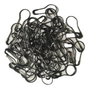 1000 Pcs Black Safety Pins 0.8" Metal Bulb Pins Pear Shaped Pins Clothing Tag Pins Calabash Pin compatible DIY Crafts, Home Decoration