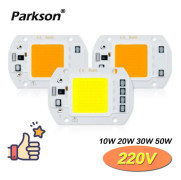 COB Chip LED-lampa 220V 10W 20W 30W 50W Smart IC Behövs ingen drivrutin Lampada LED-lampa Lampa För Flood Light Spotlight Gör-det-själv-belysning
