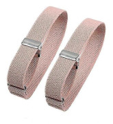 Elastiskt armbandsärmhållare för kvinnor och män, justerbara manschettband!XX8 pink