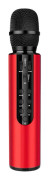 Bluetooth Karaokemikrofon Trådlös Handhållen Inbyggd Högtalare 2000mAh Batteri 6-8 Timmar Speltid Brusreducering Röd