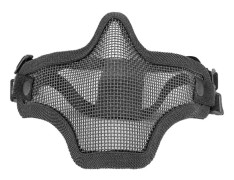 Halvt Ansiktsskydd Skyddande Stålnät Cool Design 54 till 62cm Huvudskydd Utomhusaktiviteter Svart