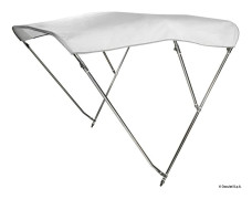 3-bågs bimini hög AISI316 Ø 25 mm 170/180 cm vit
