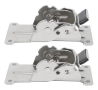 Two self-locking folding table legs (0-90-180 degrees) with hinges, silver-colored folding furniture accessories, cabinet